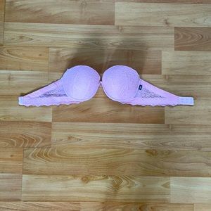 Victoria’s Secret 34C Pink Lacey Strapless bra